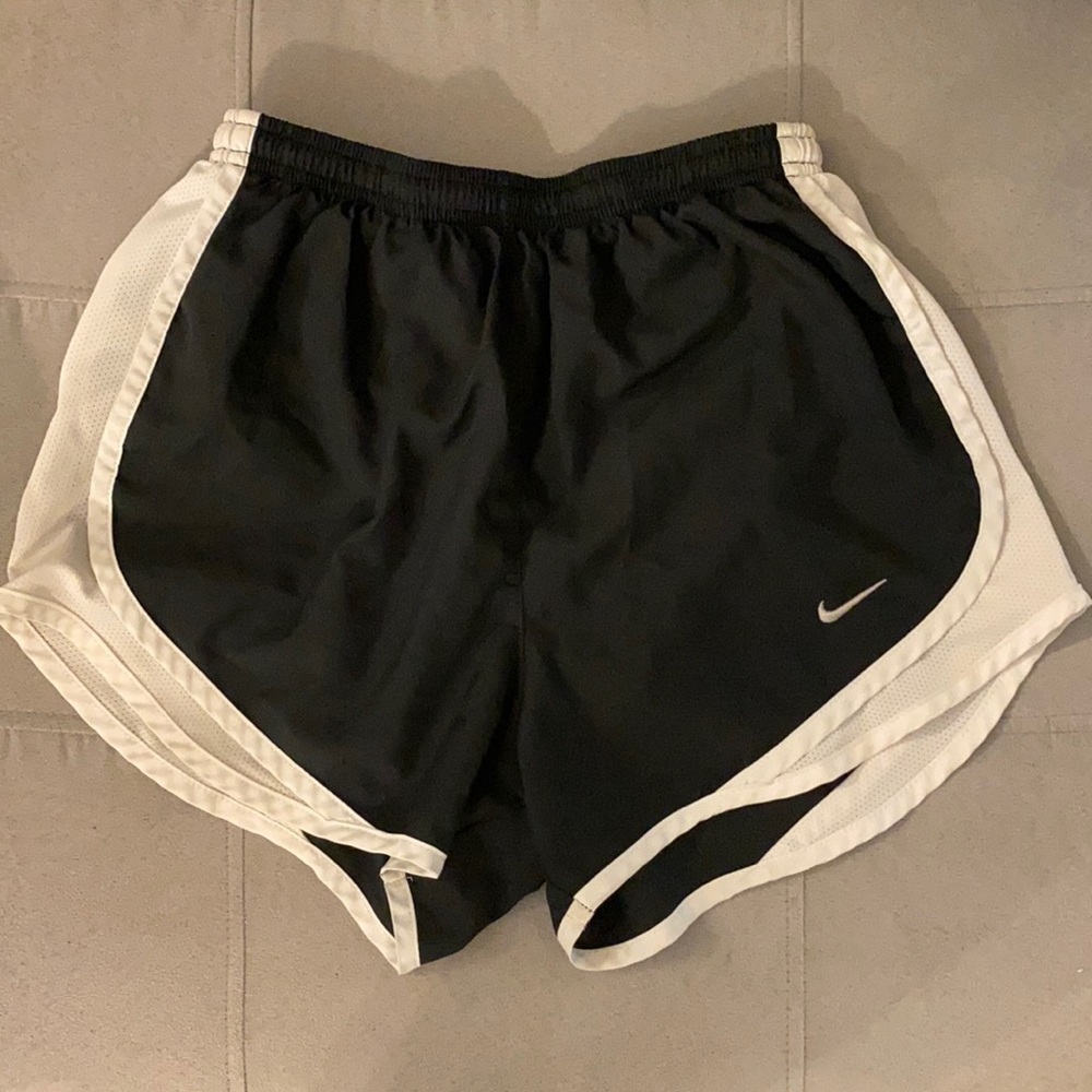 Classic black Nike dri-fit athletic shorts
